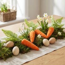 gjenstander Gulrotpynt gulrøtter flokket oransje grønn H23cm 8 stk