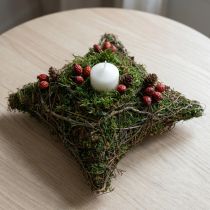 gjenstander Plantepute lianer mose planteskål naturlig 20×20×6,5 cm