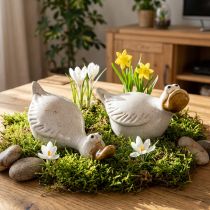 gjenstander Keramisk andepyntfigur for det perfekte blikkfanget i stuen, 13 cm, 2 stk.