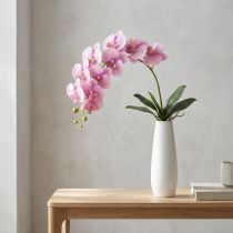 gjenstander Orkidé Phalaenopsis kunstig 8 blomster rosa 104cm