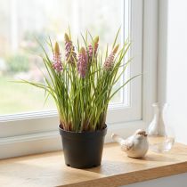 gjenstander Kunstig hyasintplante i potte, perfekt dekorasjon for hjem og kontor, 26 cm