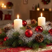 gjenstander Tinsel krøllet sølv 50g