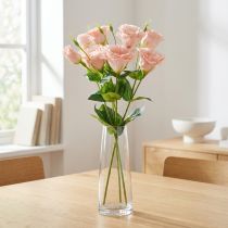 gjenstander Kunstige blomster Eustoma Lisianthus rosa 52 cm 5 stk