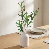 gjenstander Olivengren kunstig oliven dekorativ gren 45cm