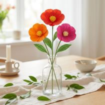 gjenstander Florist crepe papir rosa 50x250cm