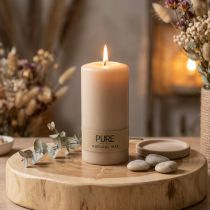 gjenstander PURE søylelys Beige Wenzellys 130/70mm