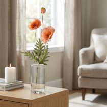gjenstander Kunstige blomster silke blomster valmuer dekorasjon 75cm