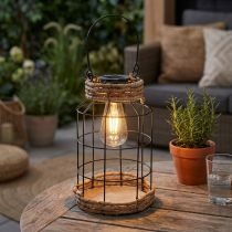 gjenstander Hagelys Solar Metall Sort Natur Ø18cm H29cm