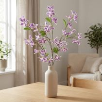 gjenstander Kunstig klematisblomst, langvarig borddekorasjon, 110 cm, 3 deler