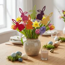 gjenstander Påskehare blomsterplugger i tre Påskeharer 30,5cm 18 stk