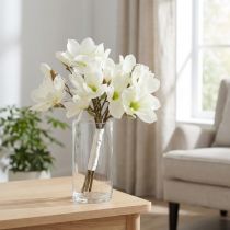 gjenstander Magnolia bunt hvit 40cm 5 stk