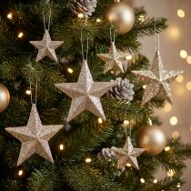 gjenstander Glitterstjernechampagne 9,5/5cm 18 stk