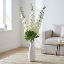 gjenstander Delphinium White Artificial Delphinium Silke Flowers Kunstige Blomster 3stk