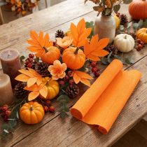 gjenstander Florist crepe papir lys oransje 50x250cm