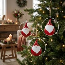 gjenstander Julepryd nisse nisse metall Ø16cm 3stk