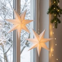 gjenstander Julestjernevindu, papirstjerner jul, foldestjerne Ø21cm 4stk