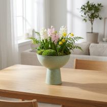 gjenstander Skål med stativ for planter, dekorativ skål, 25 cm