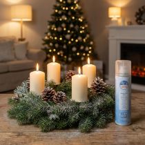 gjenstander Sølvspray snøspray glitter for vinduer og vinterdekorasjon 150ml