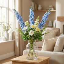 gjenstander Artificial Delphinium Blue Delphinium Artificial Flower Silke Flowers