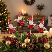 gjenstander Julenisse dekorativ plugg nisse nissen 7cm 4 stk
