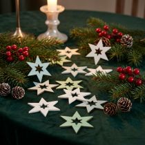 gjenstander Trestjerner Dekorasjon Scatter Pynt Julegrønn H4cm 72 stk