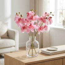 gjenstander Kunstige Orkideer Rosa Kunstige Blomster Som Ekte 56cm 3 Stk