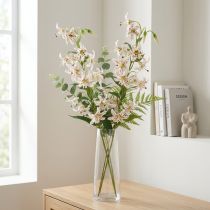 gjenstander Kunstig lilje som blomsterstilk for elegant og vedlikeholdsvennlig dekorasjon, 82 cm, 2 stk.
