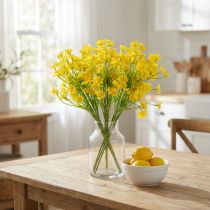 gjenstander Kunstig kamille som blomsterbukett for frisk og lettstelt dekorasjon, 28 cm, 3 stk.