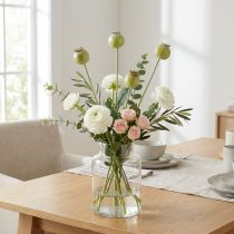 gjenstander Kunstig valmuepyntbunke, realistiske blomster til hjemmetilbehør, 61 cm, 3 stk.