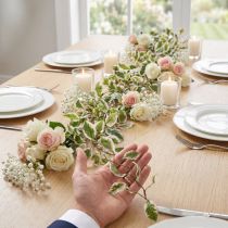gjenstander Kunstig plantegirlander for romantiske bryllupsdekorasjoner og arrangementer, 150 cm