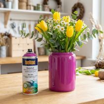 gjenstander Belton gratis vannbasert maling rosa trafikklilla høyglansspray 400ml