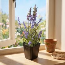 gjenstander Kunstig lavendel i potteblomstrende kunstige planter 25cm