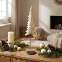 gjenstander Julepynt i tre, naturlig tredekorasjon for stående, H41 cm