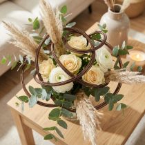 gjenstander Brun aluminiumstråd for blomsterdekorasjoner, smykker og håndverk, Ø2 mm, 60 m, 500 g