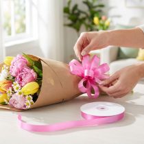 gjenstander Krøllebånd rosa 19mm 100m