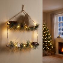 gjenstander Veggdekorasjon julemikro LED eventyrlys 35×85cm