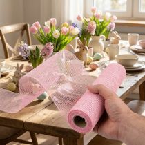 gjenstander Bordløper jute jutebånd bordbånd lys rosa 30cm 5m