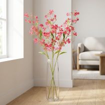 gjenstander Kunstig blomstrende gren Oncidium orkide dekorasjon 112 cm 3 stk