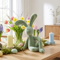 gjenstander Dekorativ kaninfigur, søt figur for vårstemning i ethvert rom, 38 cm