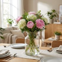 gjenstander Glass blomstervase bred klar Ø12cm H20cm