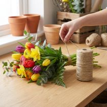 gjenstander Jutebånd jutesnor bånd jute naturlig dekorativt bånd Ø2mm 200m