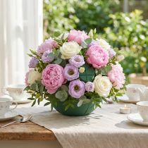 gjenstander Blomsterskumball liten grønn Ø12cm 5 stk