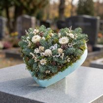 gjenstander Styrofoam hjerte 20cm 2stk