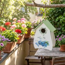 gjenstander Fuglehus for stilige rom med blomsterdesign og nostalgisk preg 21 cm