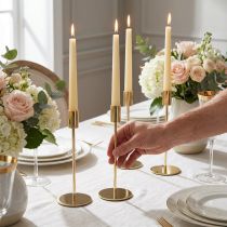 gjenstander Gullmetalllysestake moderne 21,5 cm 4 stk