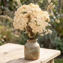 gjenstander Kunstig ryllik krem Achillea kunstige blomster 30 cm 6 stk