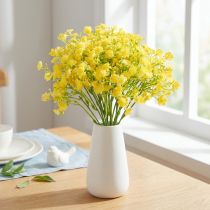 gjenstander Gypsophila paniculate gips urt gule blomster L46cm 4 stk