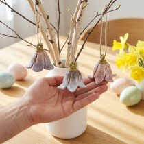gjenstander Liljekonvall keramisk blomsterdekor for oppheng Ø5cm 6 stk