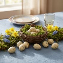 gjenstander Vaktelegg dekorasjon påskeblåste egg krem 3cm 50 stk
