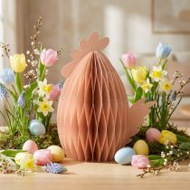 gjenstander Honeycomb figur påskepynt kylling appelsin 28,5×15,5×30cm